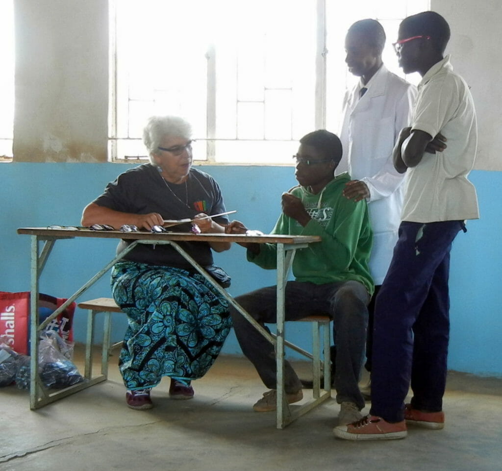 CWB provided a vision screening and glasses at the Selelela school.