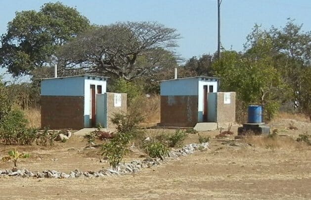 garden and restrooms